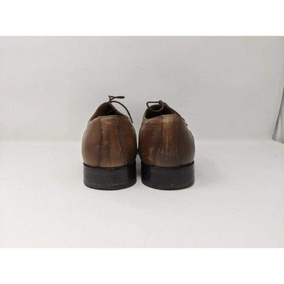 Sarar Men's Tonal Brown Leather Lace Up Dress Shoes Men's Size 41 or US Size 8 E - Picture 10 of 12